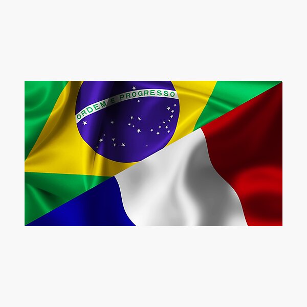 Sticker Rond Drapeau brésilien, drapeau du Brésil