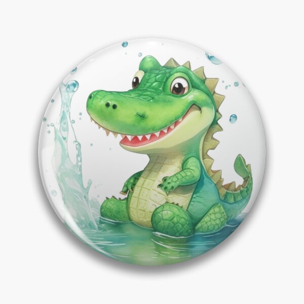 Item preview, Clipart of a happy alligator.  designed and sold by Vegasstickers.