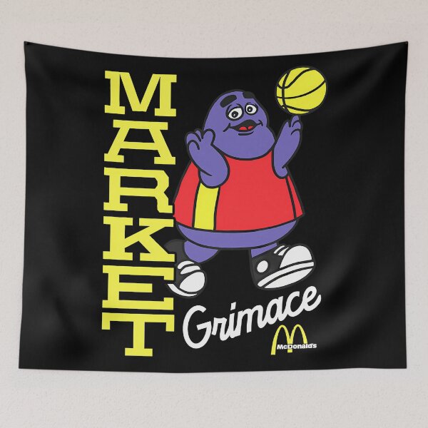 Item preview, McDonald’s Market Grimace Hoops designed and sold by JudgmentDesign.