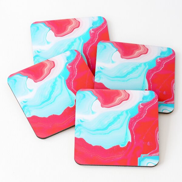 Item preview, Abstract Red and Blue Agate Pattern designed and sold by calibrit.