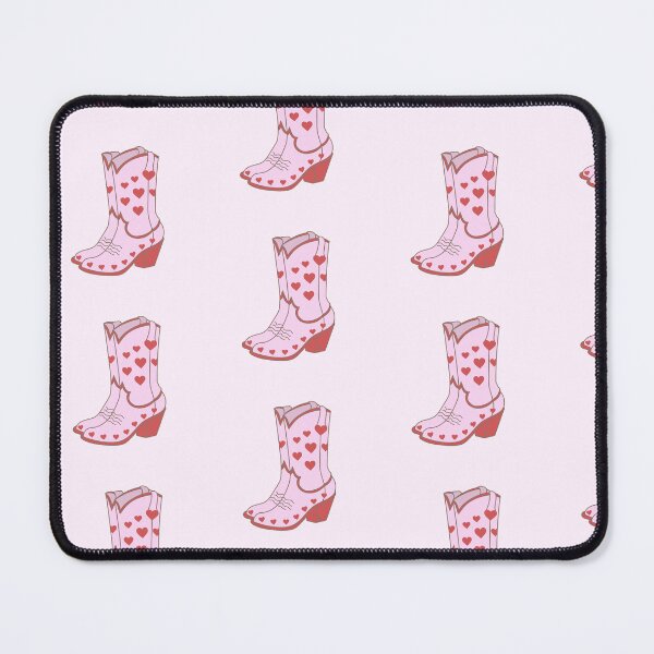 Item preview, Lovecore Pink and Red Heart Cowboy Boots designed and sold by shopcosmiclatte.