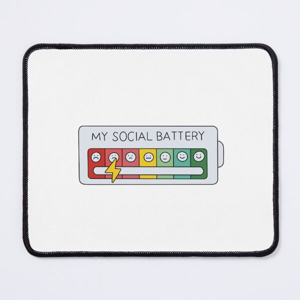Item preview, My Social Battery Level (Low)  designed and sold by sleepycharis.