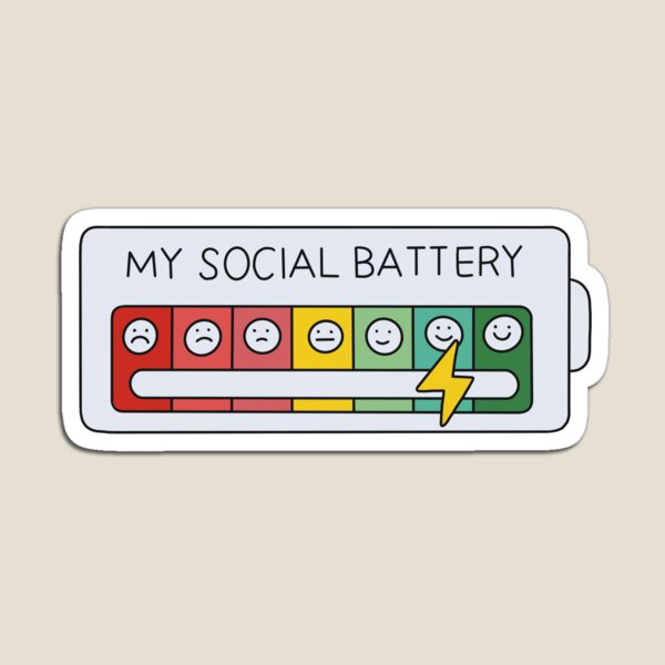 Item preview, My Social Battery Level (High)  designed and sold by sleepycharis.