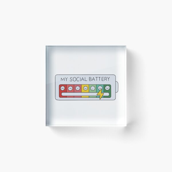 Item preview, My Social Battery Level (High)  designed and sold by sleepycharis.