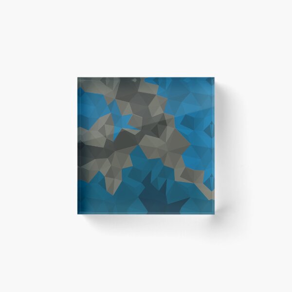 Item preview, Polygonal pattern. Gray and blue triangles. designed and sold by marinaklykva.