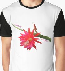 Cactus Flower Graphic T-Shirt