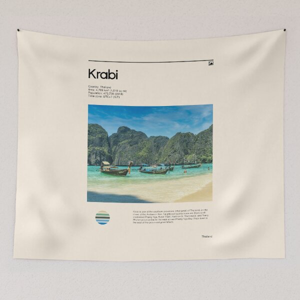 Aperçu de l'œuvre Visitez Krabi, Thaïlande (Affiche de voyage) créée et vendue par RabbitK.
