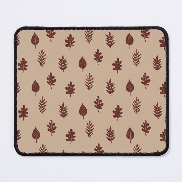 Item preview, Falling Forest Leaves in Beige and Dark Red designed and sold by ashandinkstudio.