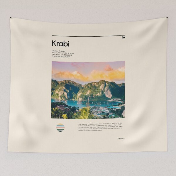 Item preview, Visit Krabi, Thailand (Travel poster) designed and sold by RabbitK.