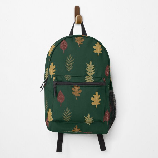 Item preview, Falling Forest Leaves in Dark Green Multi designed and sold by ashandinkstudio.