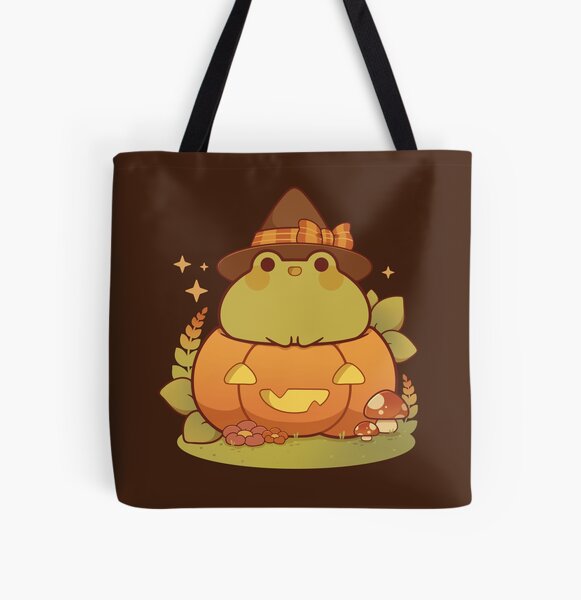 Cartoon Frog Pattern Tote Bag, Shoulder Bag, Canvas Bag, The Best