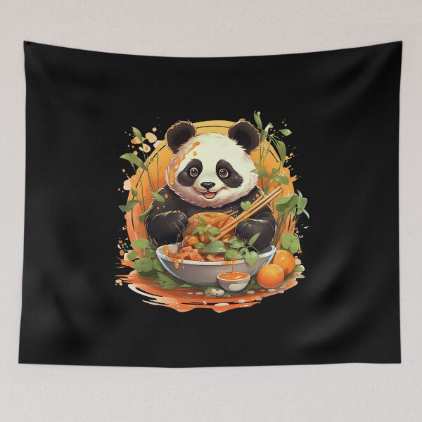 Item preview, Hungry Panda Feast: Bamboo Banquet Delight designed and sold by hamishby.