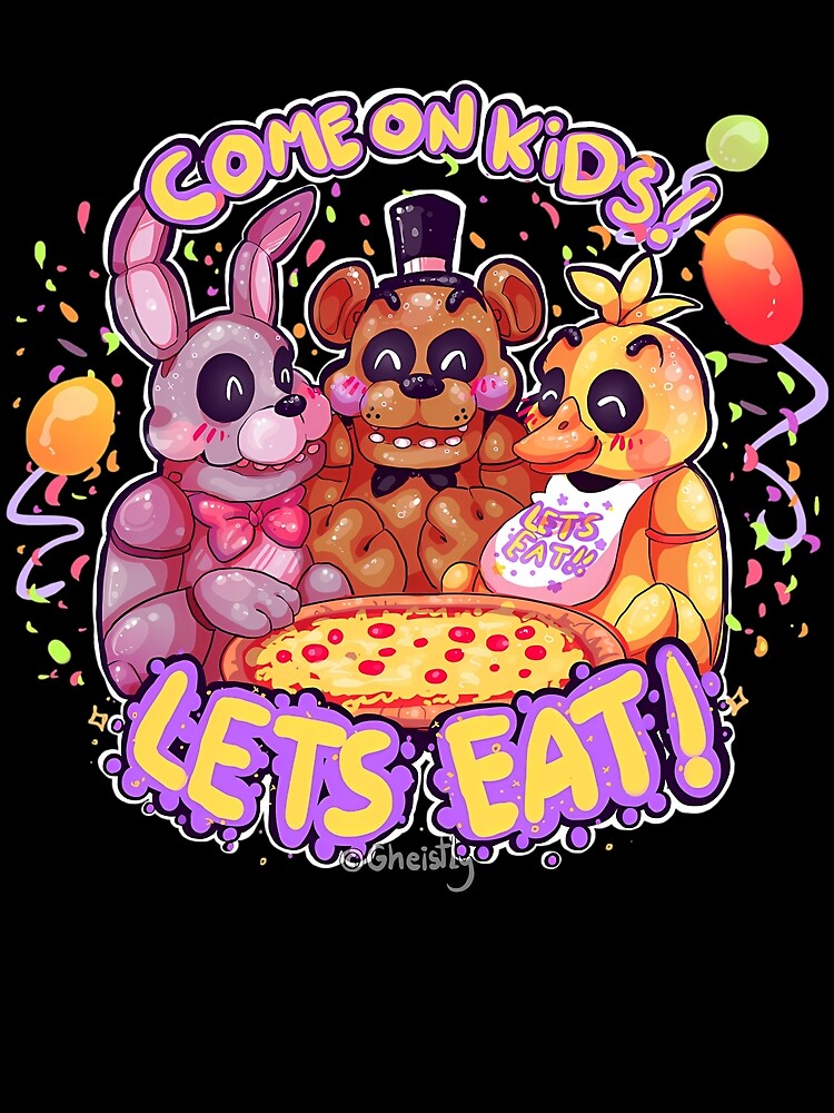 FNAF Let's Party Sticker for Sale by ThrillersLaws