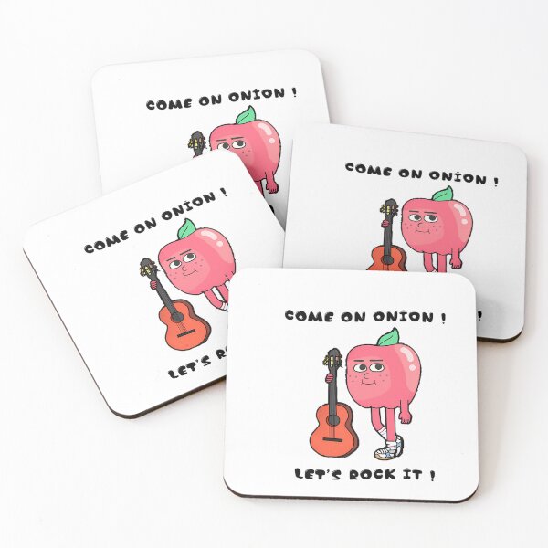 Item preview, Apple And Onion - Let's Rock It By A Guitar designed and sold by ClothesKailyn.