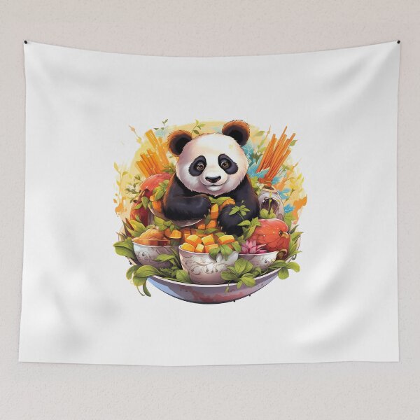 Item preview, Hungry Panda Feast: Bamboo Banquet Delight designed and sold by hamishby.