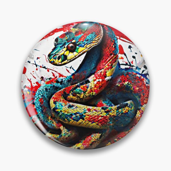 Artikelvorschau, Der lebendige Farbtupfer einer Schlange, die durch einen Dschungel schlängelt, fasziniert thailändische Kunstwerke. entworfen und verkauft von Best-Art-32.