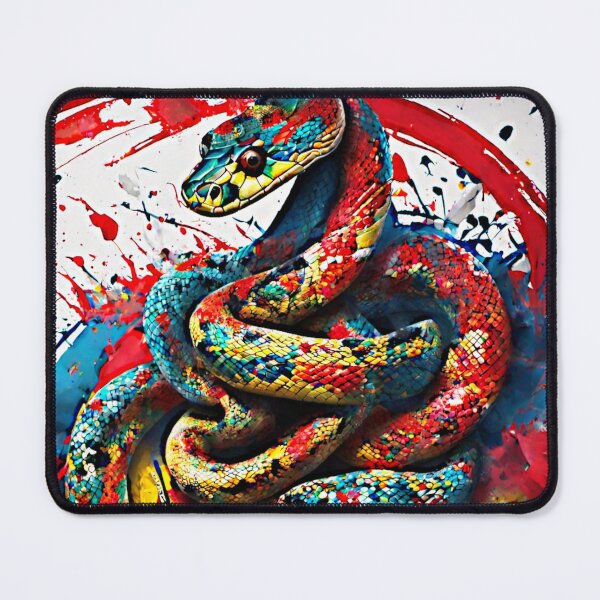 Item preview, Thai artwork's vibrant color splash of a snake slithering through a jungle captivated. designed and sold by Best-Art-32.