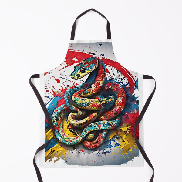 Item preview, Thai artwork's vibrant color splash of a snake slithering through a jungle captivated. designed and sold by Best-Art-32.