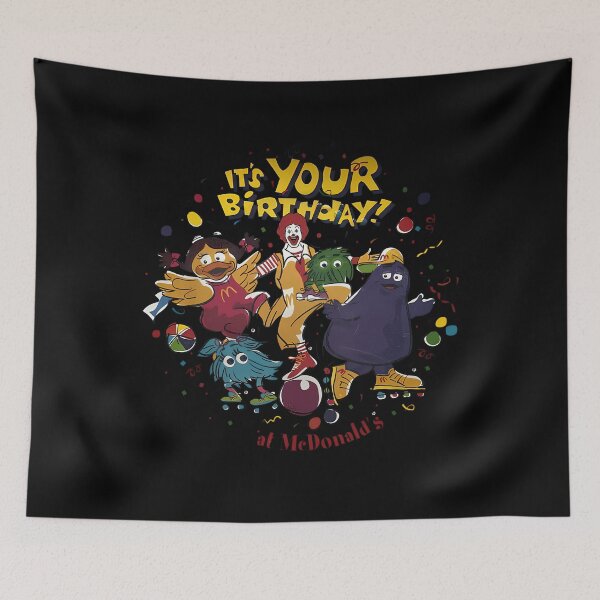 Item preview, Ronald Mc Donald's Its Your Birthday Plate Multicolors Vintage designed and sold by JudgmentDesign.