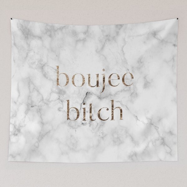 Item preview, Boujee Bitch - Funny Marble and Gold Laptop Stickers, Tapestries, Clocks, and More! designed and sold by itswillharris.