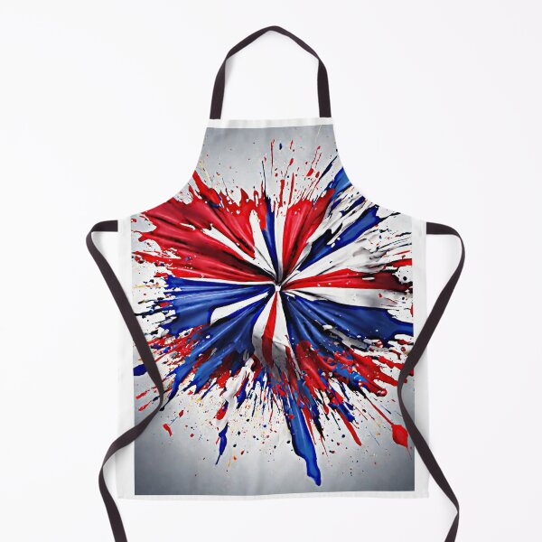 Item preview, The artwork featured a vibrant color splash, with bold reds, blurs and white reminiscent of the national flag. designed and sold by Best-Art-32.