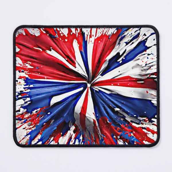 Item preview, The artwork featured a vibrant color splash, with bold reds, blurs and white reminiscent of the national flag. designed and sold by Best-Art-32.
