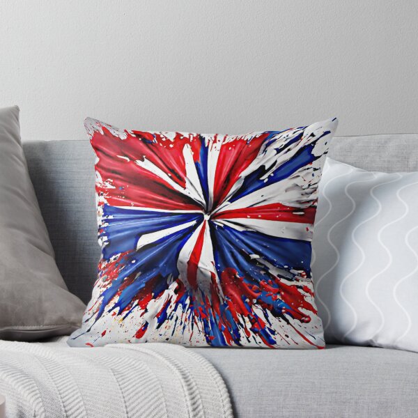 Item preview, The artwork featured a vibrant color splash, with bold reds, blurs and white reminiscent of the national flag. designed and sold by Best-Art-32.
