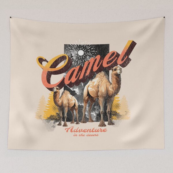 Item preview, Vintage camel adventure in the desert. designed and sold by AnuStudios.