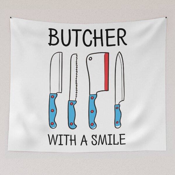 Item preview, Butcher with a smile designed and sold by wowrholl.