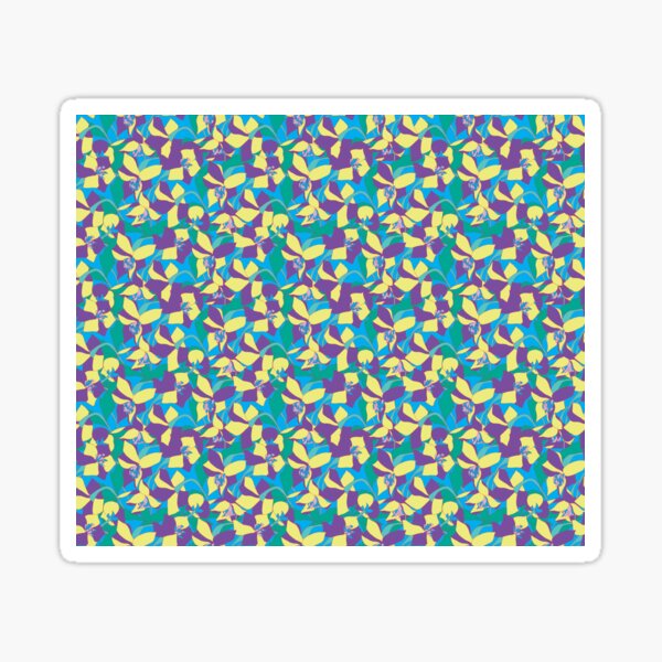 Daffodil purple yellow version Sticker