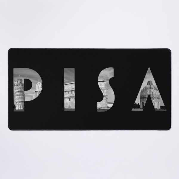 Item preview, Pisa Typography Leaning Tower Italy designed and sold by Glimmersmith.