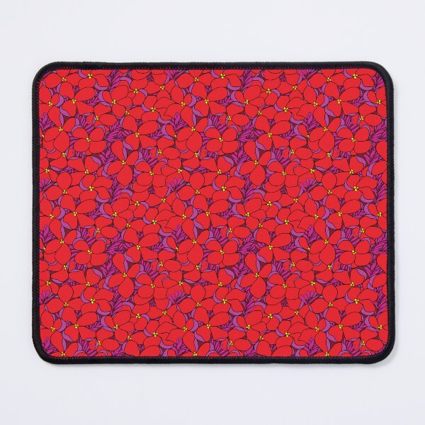Item preview, Tutti flowers red version red background designed and sold by GENEST-V.