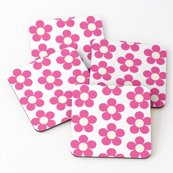 Item preview, Simple Retro Flower Hot Pink designed and sold by shopcosmiclatte.