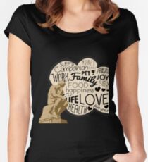 Funny The Thinker Overthinking Overthink Overthinker Women's Fitted Scoop T-Shirt