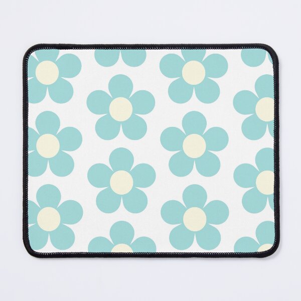 Item preview, Teal Retro Flowers designed and sold by shopcosmiclatte.