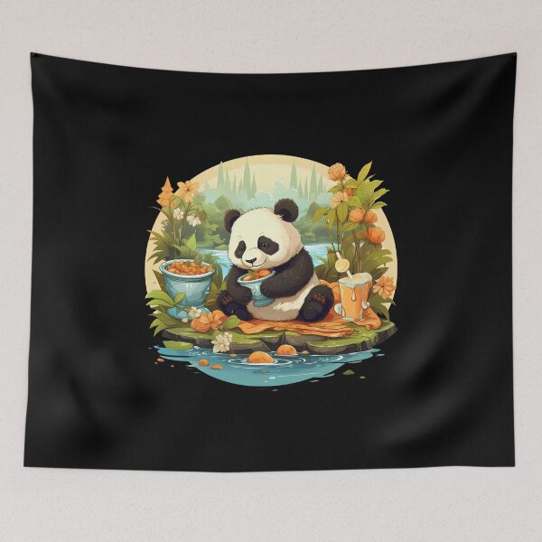 Item preview, Hungry Panda Feast: Bamboo Banquet Delight designed and sold by hamishby.
