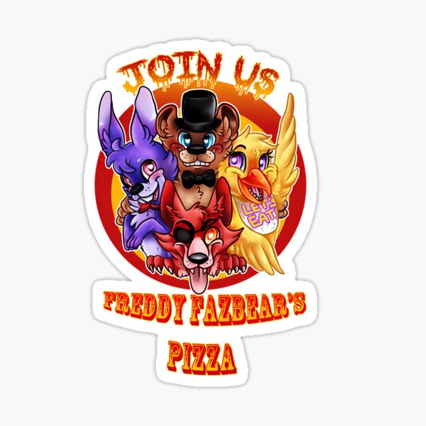 FNAF Let's Party Sticker for Sale by ThrillersLaws