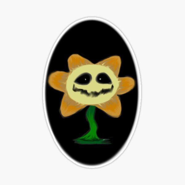 Evil Flowey the Flower Sticker for Sale by Metasaki