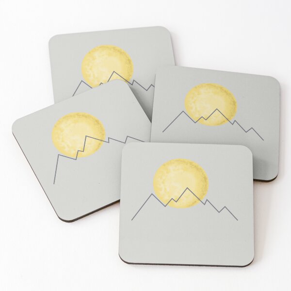 Item preview, Simple mountain and sun scene designed and sold by NicoleFehrArt.