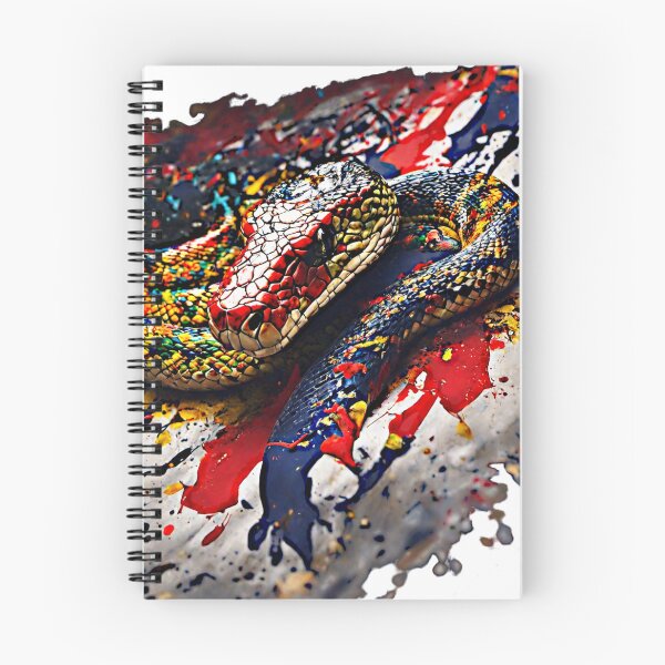 Item preview, The artwork featured a vibrant color splash of python. designed and sold by Best-Art-32.