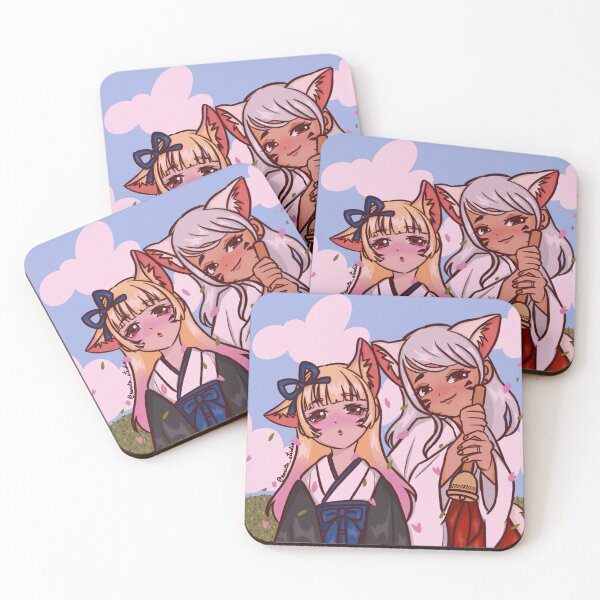 Item preview, Kitsune couple designed and sold by hanita-studio.