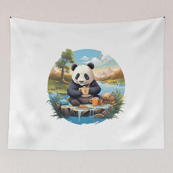 Item preview, Hungry Panda Feast: Bamboo Banquet Delight designed and sold by hamishby.