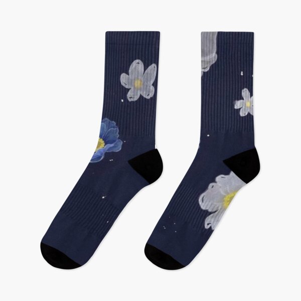 Item preview, Kawaii Blue and White Flowers designed and sold by aesthetNest.