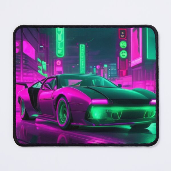 Item preview, Retro - futuristic neon car designed and sold by mikaws.
