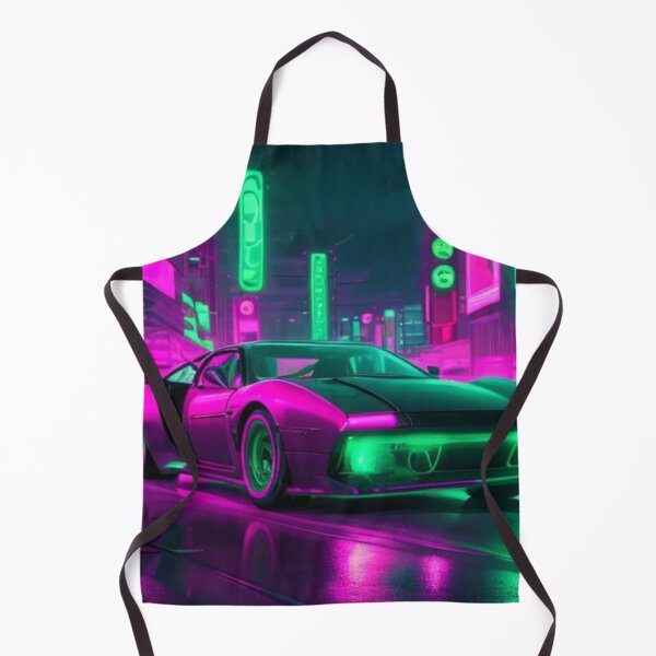 Item preview, Retro - futuristic neon car designed and sold by mikaws.