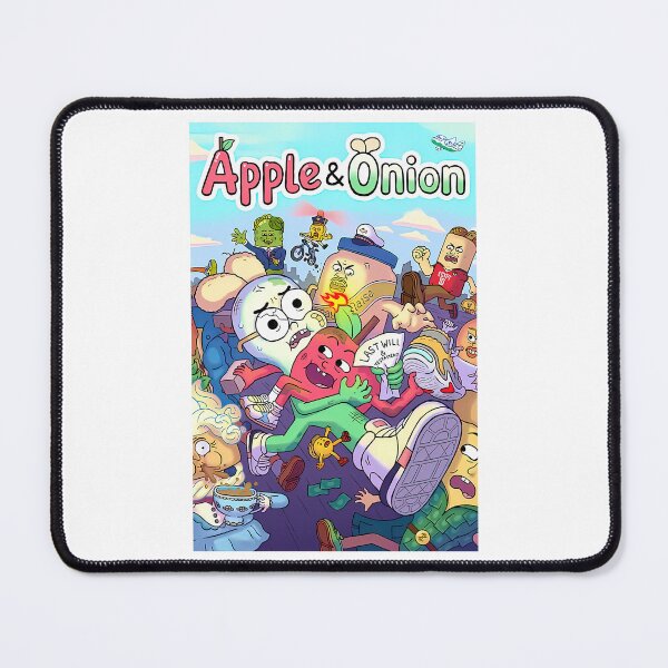 Item preview, apple and onion cartoon art designed and sold by ClothesKailyn.