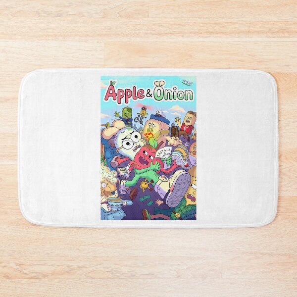Item preview, apple and onion cartoon art designed and sold by ClothesKailyn.