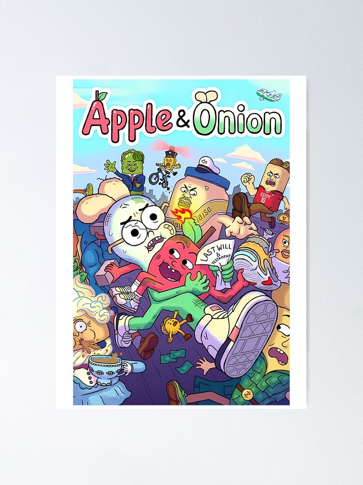 apple and onion cartoon art
