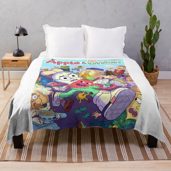 Item preview, apple and onion cartoon art designed and sold by ClothesKailyn.