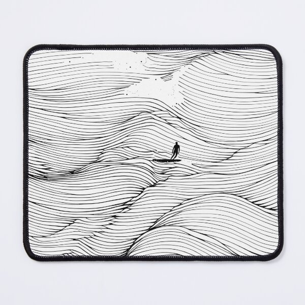 Item preview, Surf Waves Line Art designed and sold by SurfolioPrints.